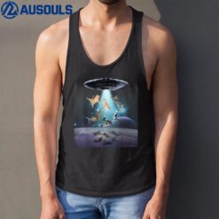 Galaxy Cat Shirt Awesome Cat Lovers Cat Graphic Space Cat Tank Top