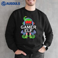 Gamer Elf Matching Family Christmas Funny I'm The Gaming Elf Sweatshirt