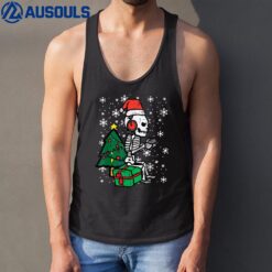 Gamer Skeleton Santa Christmas Gaming Boys Kids Men Youth Tank Top