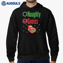 Geology Christmas Naughty Gneiss Rock Collector Hoodie