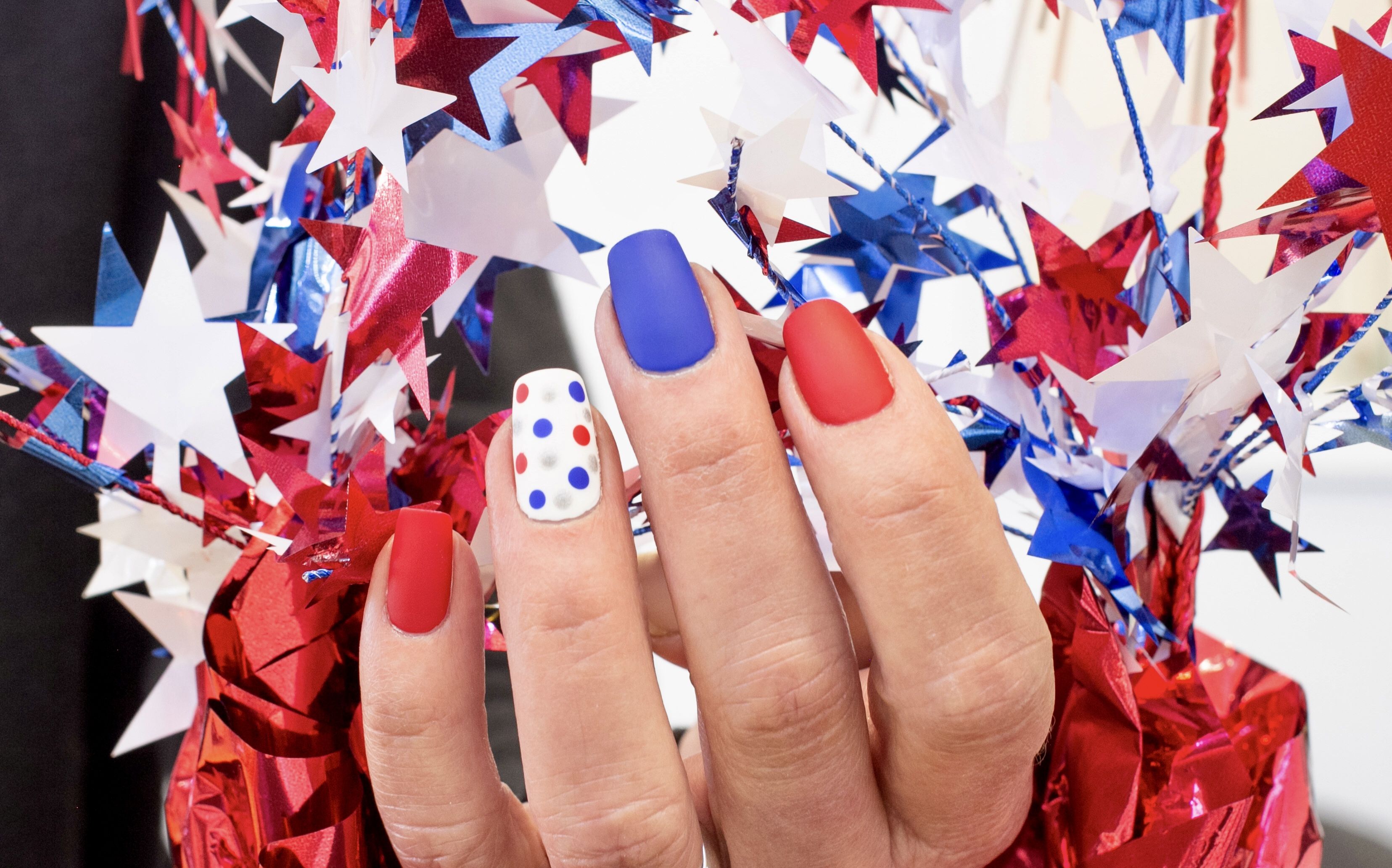 Get a patriotic nail design