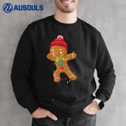 Gingerbread Christmas Tree Lights Cookie Baking Sweatshirt