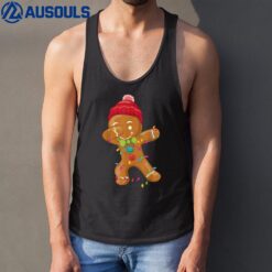 Gingerbread Christmas Tree Lights Cookie Baking Tank Top