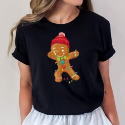 Gingerbread Christmas Tree Lights Cookie Baking T-Shirt