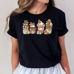 Gingerbread Cookies Christmas Coffee Latte Cozy Winter T-Shirt