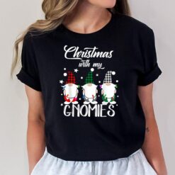 Gnome Family Christmas Shirts for Women Men - Buffalo Plaid T-Shirt