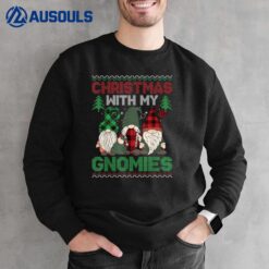 Gnome Family Christmas Tree for Women Men - Buffalo Plaid Sweatshirt