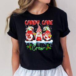 Gnome Lover Candy Funny Xmas Gifts Candy Cane Crew Christmas T-Shirt