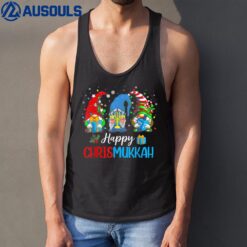 Gnomes Happy Chrismukkah Hanukkah Merry Christmas Pajamas Tank Top