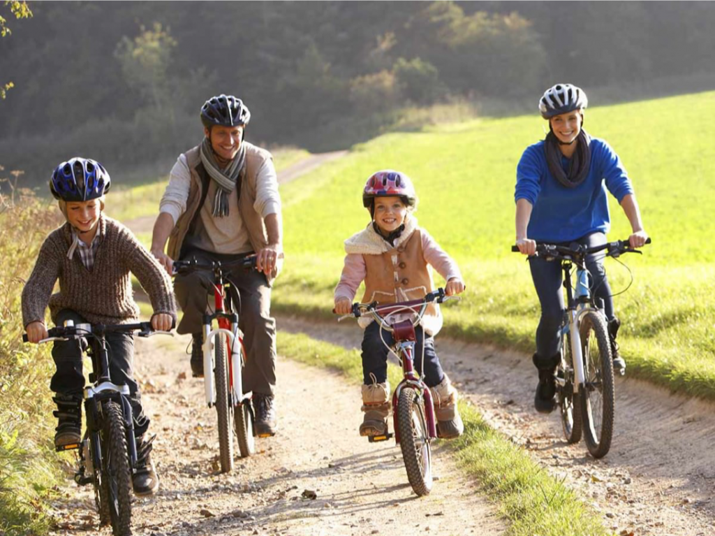 Go for a bike ride with the family