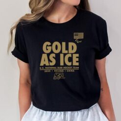 Gold As Ice U.S. National Sled Hockey Team T-Shirt