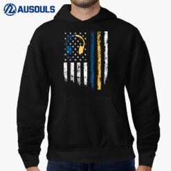 Gold Blue Line 911 Police Dispatcher First Responder Ver 2 Hoodie