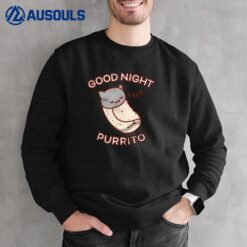 Good Night Purrito Sleepy Cat Sweatshirt