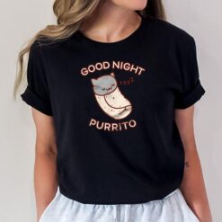 Good Night Purrito Sleepy Cat T-Shirt