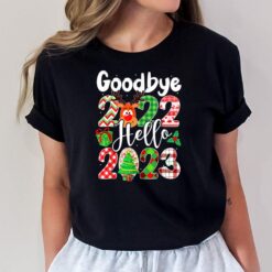 Goodbye 2022 Hello 2023 Happy New Year Christmas Funny T-Shirt