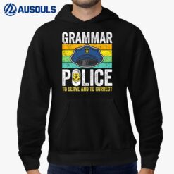 Grammar Police  Kids Law Enforcement Cop Funny Ver 2 Hoodie