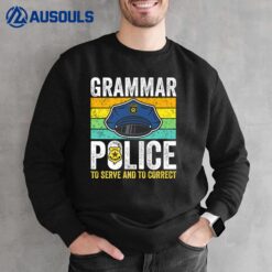 Grammar Police  Kids Law Enforcement Cop Funny Ver 2 Sweatshirt