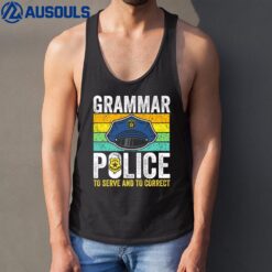 Grammar Police  Kids Law Enforcement Cop Funny Ver 2 Tank Top