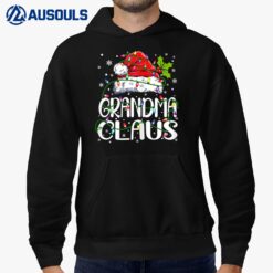 Grandma Claus Christmas Lights Pajama Family Matching Hoodie