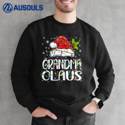 Grandma Claus Christmas Lights Pajama Family Matching Sweatshirt