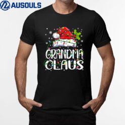 Grandma Claus Christmas Lights Pajama Family Matching T-Shirt