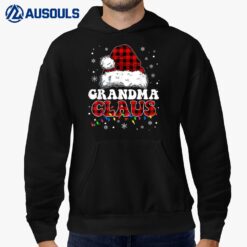 Grandma Claus Funny Santa Claus Matching Family Pajamas Hoodie