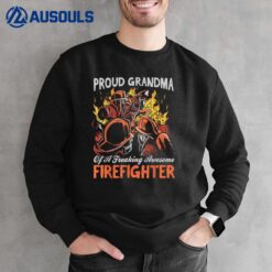 Grandma Fireman Grandmother Firefighter Fire Department Ver 1 Sweatshirt