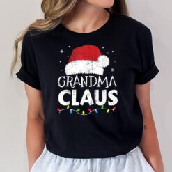 Grandma claus christmas lights matching family xmas pajama T-Shirt