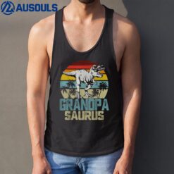 Grandpasaurus T Rex Dinosaur Grandpa Saurus Family Matching Tank Top