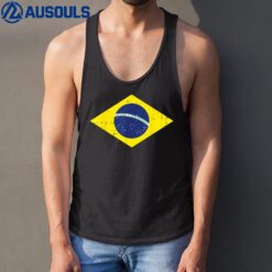 Green Brazil Flag Soccer Fan Men Women Boys Girls Kids Tank Top