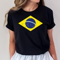 Green Brazil Flag Soccer Fan Men Women Boys Girls Kids T-Shirt