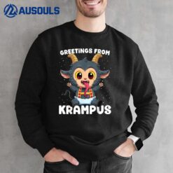 Greetings From Krampus Germanic Christmas Demon Paganism Sweatshirt