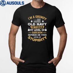 Grumpy Old Veteran Patriotic Funny Military Veteran USA T-Shirt