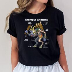 Gruss Vom Krampus Anatomy Germanic Christmas Demon Horror T-Shirt