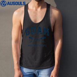 Guam Vintage Nautical Paddles Sports Oars Tank Top