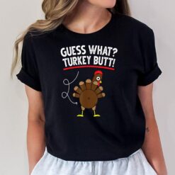 Guess Turkey Pilgrim Funny Thanksgiving Girls Women Boys T-Shirt