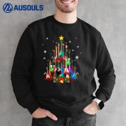 Guitar Christmas Tree Funny Guitarist Christmas Lover Sweatshirt