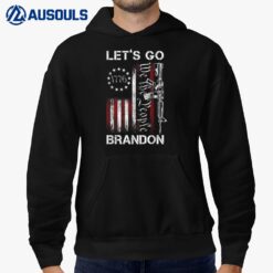 Gun 1776 American Flag Conservative Let's Go Brandon Hoodie