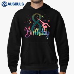 Gymnastic Lover 8th Birthday Eight 8 Years Old Gymnast Girl Hoodie