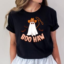 Halloween Boo Haw Ghost Funny Cowboy Cowgirl Western T-Shirt