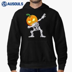 Halloween Boys Dabbing Skeleton Scary Pumpkin Jack O Lanter Hoodie