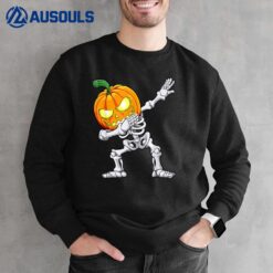 Halloween Boys Dabbing Skeleton Scary Pumpkin Jack O Lanter Sweatshirt
