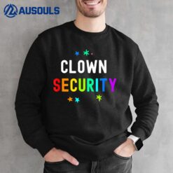 Halloween Dad Mom Daughter Adult Costume Clown Security Sweatshirt