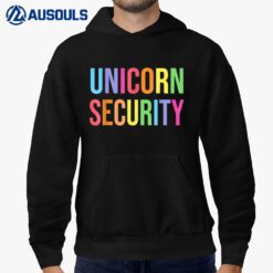 Halloween Dad Mom Daughter Adult Costume Unicorn Security Hoodie