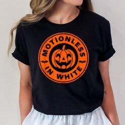 Halloween Pumpkin Scary Funny Motionlesses In White T-Shirt