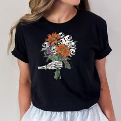 Halloween Skeleton Flower For You Fouquet T-Shirt