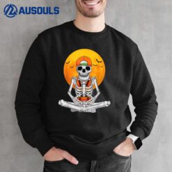 Halloween Skeleton Gamer Video Gaming Sweatshirt