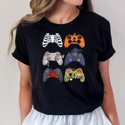 Halloween Skeleton Zombie Gaming Controllers Mummy Boys Kids T-Shirt