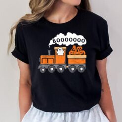 Halloween Train Boo Funny Ghost Pumpkin Toddler Kids Boys T-Shirt