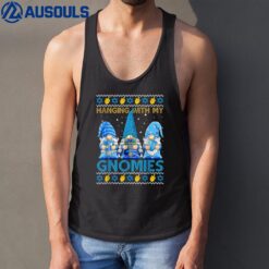 Hanging With Gnomies Gnome Happy Hanukkah Ugly Sweater Tank Top